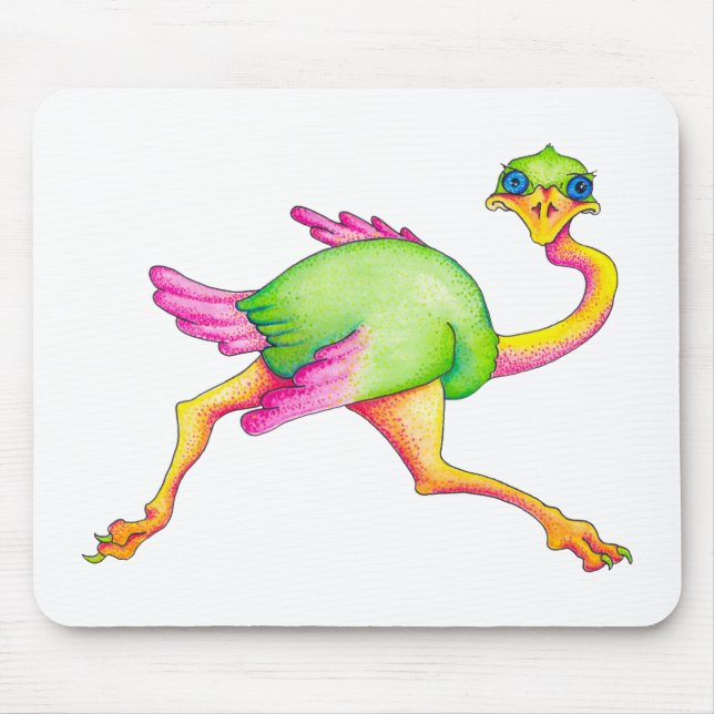 Uncommon Ostrich Mouse Mat (Front)