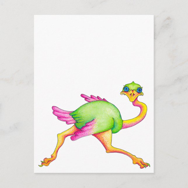 Uncommon Ostrich Postcard (Front)