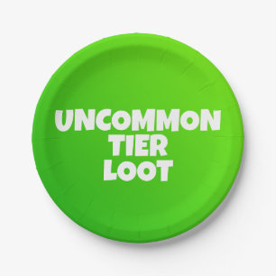 Uncommon Tier Loot Gamer Paper Plate