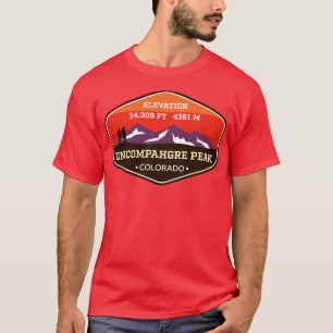 Uncompahgre Peak Colorado 14ers Mountain Climbing  T-Shirt
