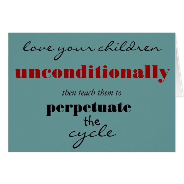 Unconditional love (Front Horizontal)