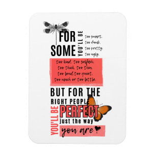 Unconditional love & acceptance friendship quote  magnet