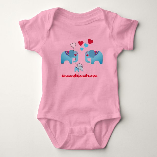 Unconditional Love Baby Bodysuit (Front)