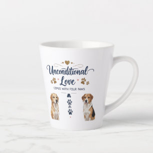 Unconditional Love Comes with Four Paws – Small  Latte Mug