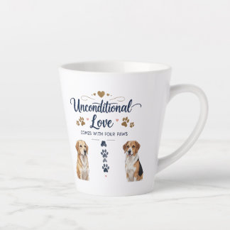 Unconditional Love Comes with Four Paws – Small  Latte Mug
