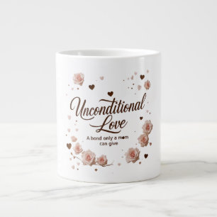 Unconditional Love Jumbo Mug – Elegant Pink Rose