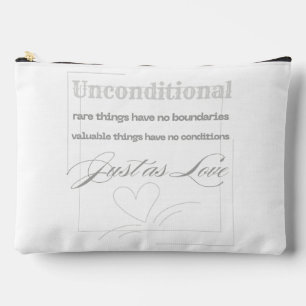 Unconditional Love Quote  Accessory Pouch