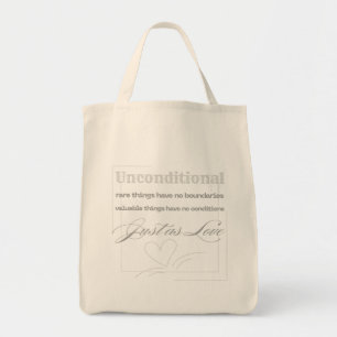 Unconditional Love Quote  Tote Bag