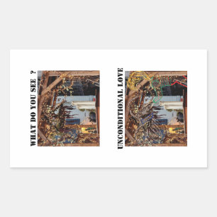 Unconditional Love Rectangular Sticker