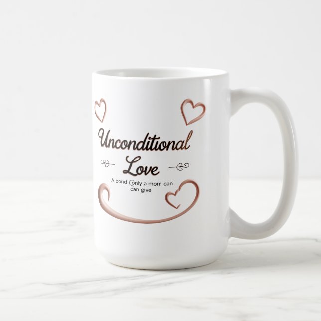 Unconditional Love – Soft Pastel 15oz Mug with Hea (Right)