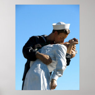 "Unconditional Surrender" statue - Sarasota, FL Poster