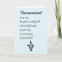 Unconventional - A Funny College Graduation Poem