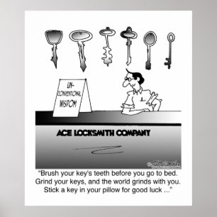 Unconventional Locksmith Wisdom Poster
