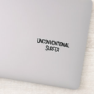 Unconventional Surfer Sticker