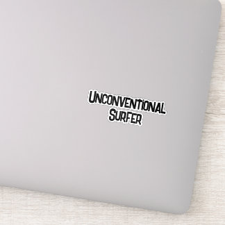 Unconventional Surfer Sticker