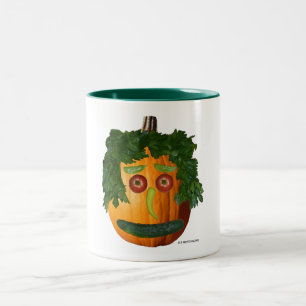 Uncut Pumpkin Face Mug