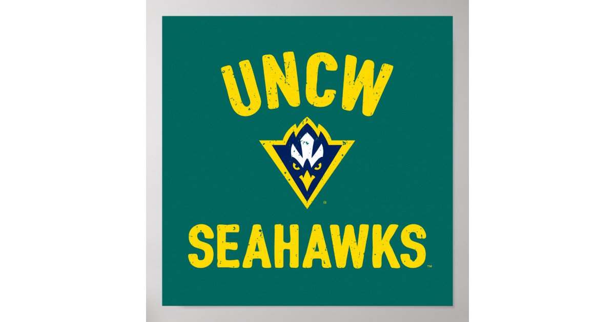 UNCW Seahawks Vintage Poster | Zazzle.co.uk