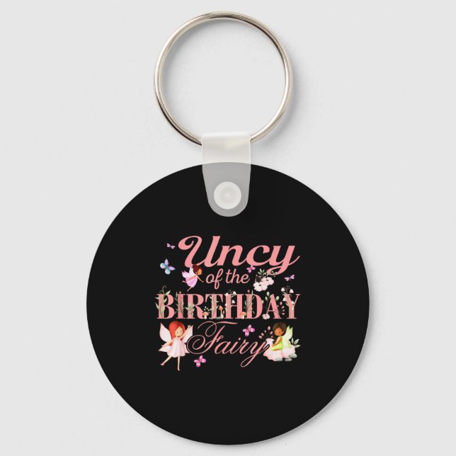 Uncy Of The Birthday Fairy Little Girl Magical Fam Key Ring (Front)
