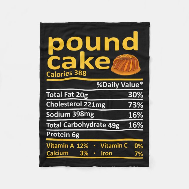 Und Cake Nutrition Food Thanksgiving Costume Chris Fleece Blanket (Front)