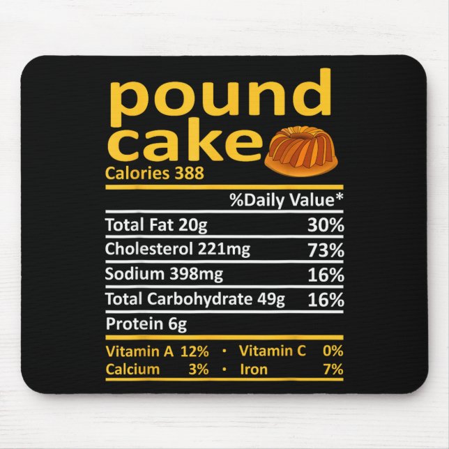 Und Cake Nutrition Food Thanksgiving Costume Chris Mouse Mat (Front)