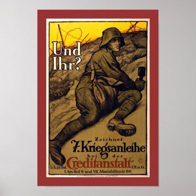 Und Ihr? - 7th War Loan (border) Poster (Front)