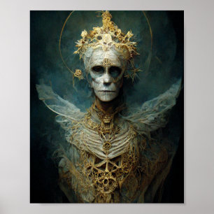 Undead Archangel Dark Gothic Fantasy Art Poster