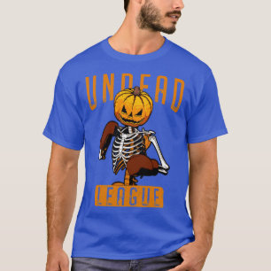 Undead Boxing League Boxer Halloween Pumpkin Skele T-Shirt