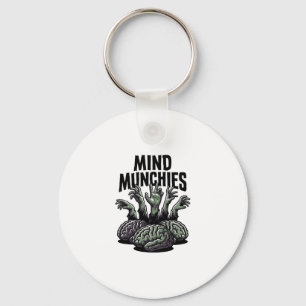 Undead Brain Feast Vintage Zombie Hands Horror Shi Key Ring