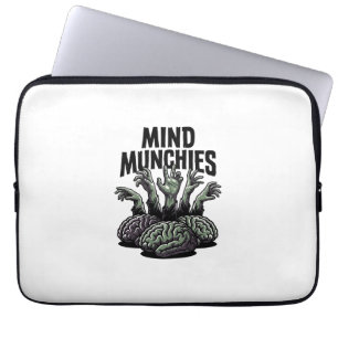 Undead Brain Feast Vintage Zombie Hands Horror Shi Laptop Sleeve