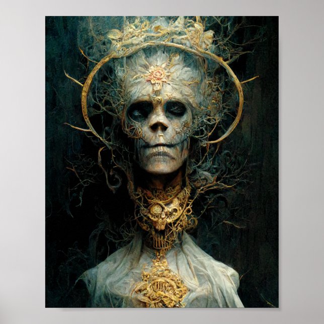 Undead Creature Dark Gothic Fantasy Art Poster (Front)