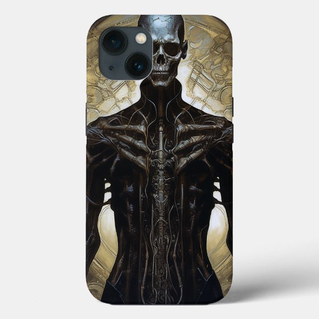 Undead Cyborg Sci-Fi Horror Art Case-Mate iPhone Case (Back)