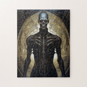 Undead Cyborg Sci-Fi Horror Art Jigsaw Puzzle