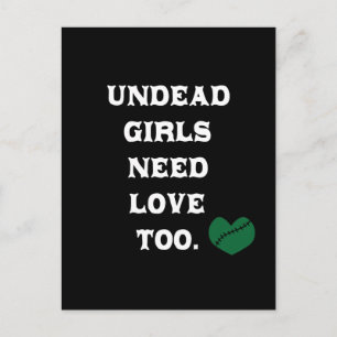 Undead Girls Need Love Too Postcard