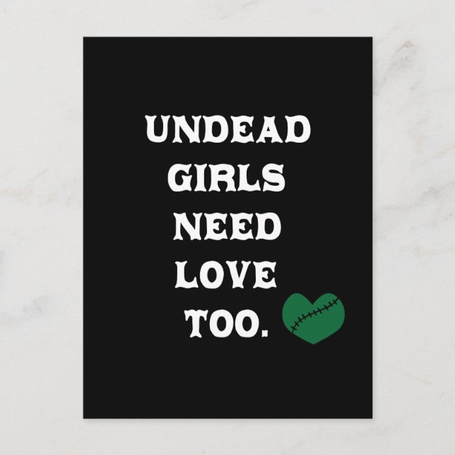 Undead Girls Need Love Too Postcard (Front)