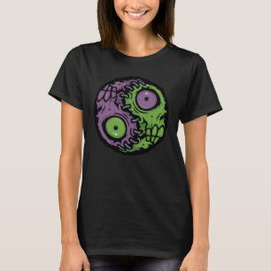 Undead Harmony: Zombie Yin Yang Symbol T-Shirt