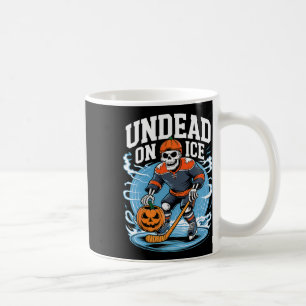 Undead On Ice Funny Hockey Skeletons Halloween Coffee Mug
