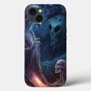 Undead Skeleton Creatures Horror Art iPhone 13 Case
