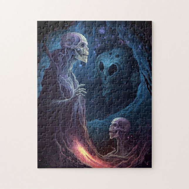 Undead Skeleton Creatures Horror Art Jigsaw Puzzle (Vertical)