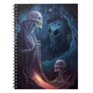 Undead Skeleton Creatures Horror Art Notebook