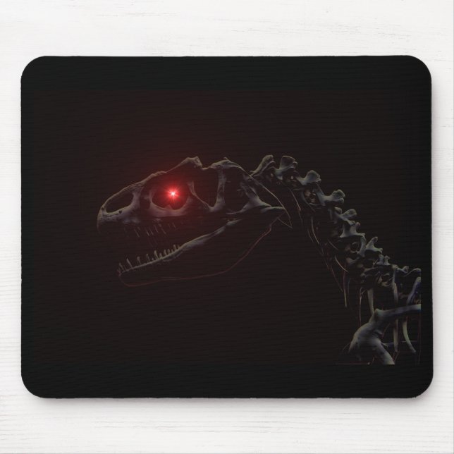 Undead Zombie Dinosaur Skeleton Mouse Mat (Front)