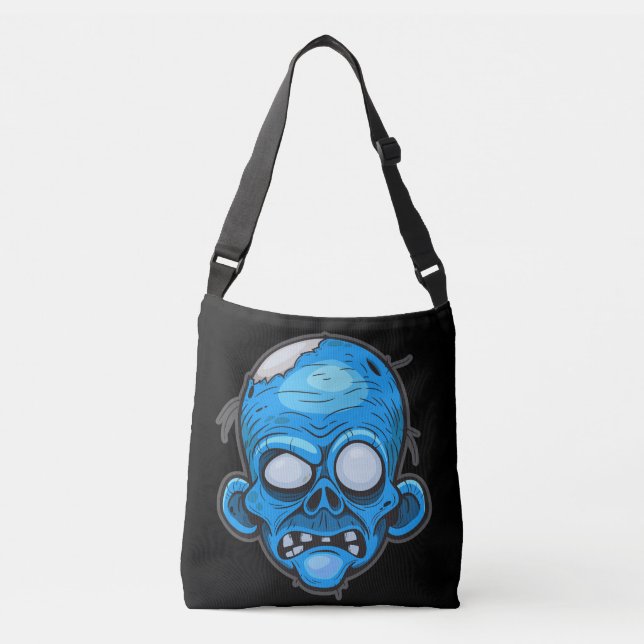 Undead Zombie Illustration Art Crossbody Bag (Front)
