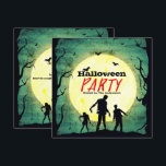 Undead Zombies Zombie Halloween Party Invitation<br><div class="desc">customise for your event. The Party Text is removable or can be re-positioned.
Designed by Freepik</div>