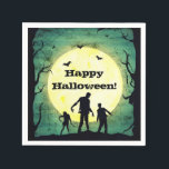 Undead Zombies Zombie Halloween Party Napkin<br><div class="desc">customise for your event. 
Designed by Freepik</div>