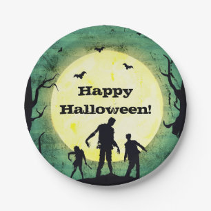 Undead Zombies Zombie Halloween Party Paper Plate