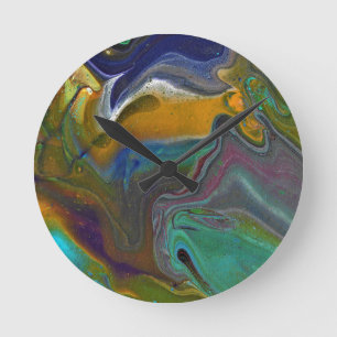 Undecided 2 Psychedelic Abstract Wall Clock