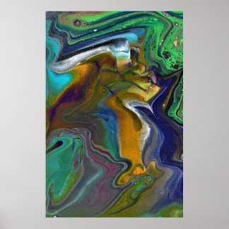 Undecided 3 Colourful Abstract Art Print