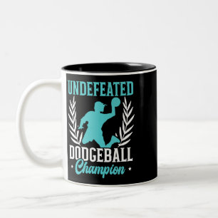 Undefeated Dodgeball Champion Duck Dip Dive Dodgeb Two-Tone Coffee Mug