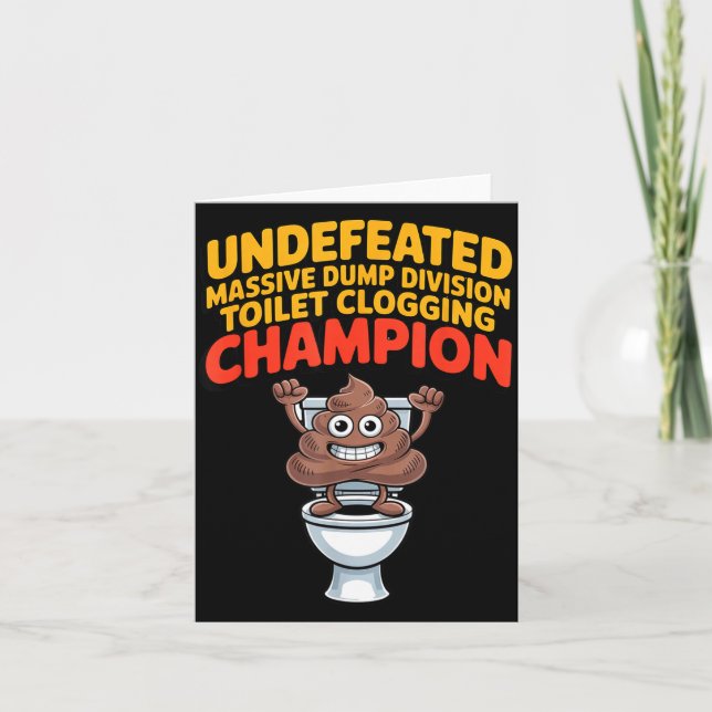Undefeated Mive Dump Di Toilet Clogging Chamon  Card (Front)