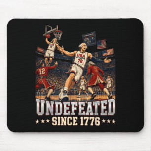 Undefeated Since 1776 Founding Father Meme 4th Of Mouse Mat