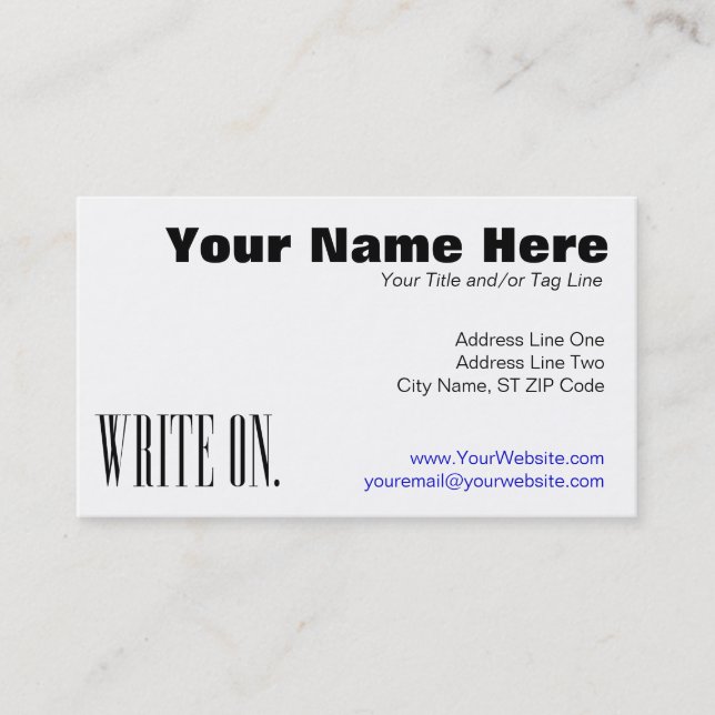 undefined business card (Front)